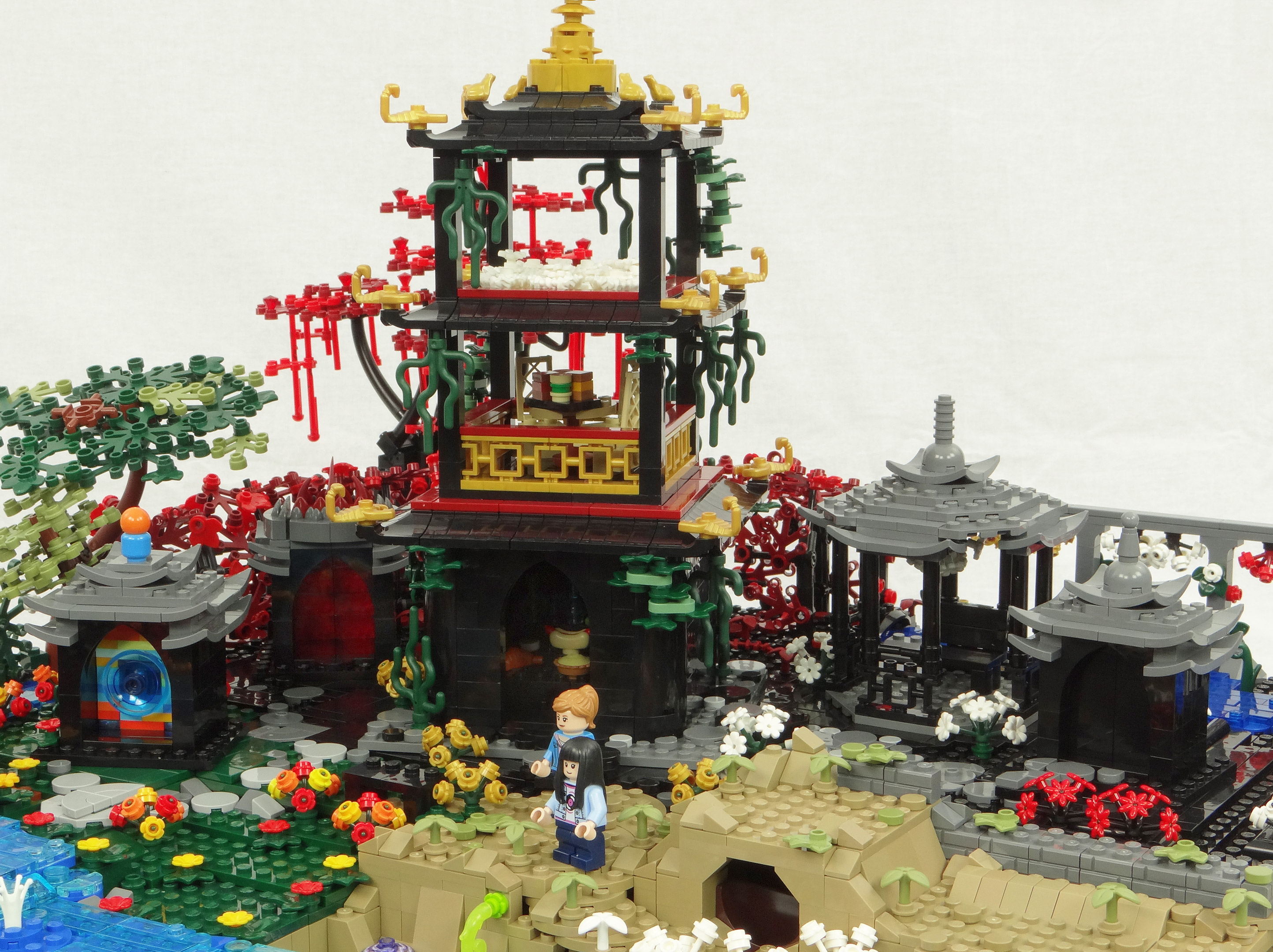 Pagoda, gazebo, and buildings with archways for each of Jason’s familiars spirit-vault-3-pagoda